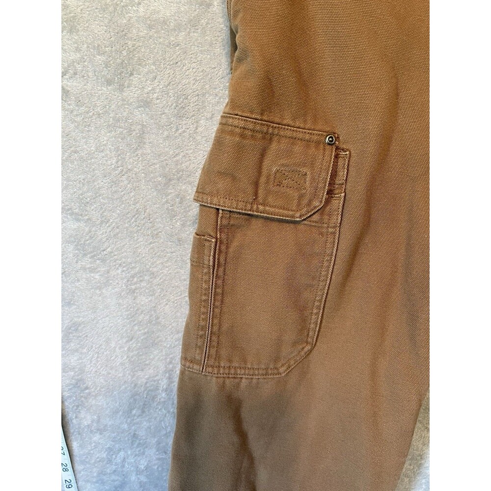 Duluth Trading Co. Mens Brown Fire Hose Fleece-Lined Relaxed Fit Pants Workwear - Picture 3 of 8